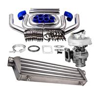 T3 T04E Turbo Kit Universal 27x7x2.5 2.5" Intercooler INTERCOOLER & PIPE KIT