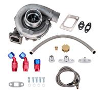 UNIVERSAL T3 T4 TURBO TURBOCHARGER 0.5 A/R 0.63 OIL INLET & FEED RETURN LINE KIT