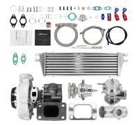 T3 T4 T04e Universal Turbo Turbocompresseur 35/38mm Wastegate Intercooler BOV
