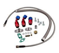 T3 TO4E T04E V-banda 420 CHP Turbocharger 0,63 di linea di uscita 'olio AR Compatibile con varie applicazioni(Oil line)