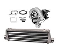 T3 Turbocompressore T3T4 T04E Turbo + 21"x 7"x 2.5" Intercooler Universal