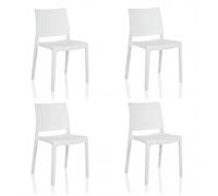 T37 V 4 | Set da 4 - Sedia da esterno Bianco