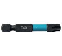 T40 X 50Mm Torx Impatto Cacciavite Bit Neri, 10 Pezzi - E-12681