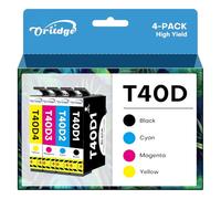 T40D Cartuccia d'inchiostro per Epson T40D T40D1 T40D2 T40D3 T40D4 Cartucce per SureColor SC-T2100 SC-T3100 SC-T3100M MFP SC-T3100N SC-T5100 SC-T5100M SC-T5100N(Nero, Ciano, Magenta, Giallo)