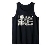 T43.612 più caffè Prego Medico Coder Skeleton Halloween Canotta