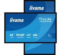 iiyama T4329AS-B1AG visualizzatore di messaggi Pannello piatto interattivo 108 cm [42.5] LED Wi-Fi 500 cd/m? 4K Ultra HD Nero Touch screen Processore integrato Android 24/7 (43 ProLite T4329AS-B1AG -