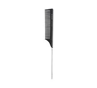 T4B LUSSONI Pin Tail Comb - Pettine antistatico e infrangibile, in carbonio con denti fini e denti separati (302)