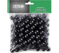 T4E - Palline da paintball RUB 68, calibro munizioni, 2,98 g, 100 pezzi, colore: Nero