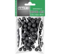 T4E Palline paintball RUB 43, calibro munizioni 0.43, 100 pezzi, palline in gomma, nero