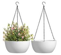 T4U Vasi Sospesi Bianchi 30 Cm, Set Da 2