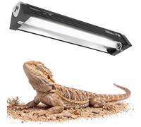 T5 Rettile UVB Light 12,5 Pollici Apparecchio con Lampadina UVB 10.0 - NEPTONION Cappuccio ad Alta Uscita per Terrari, Rettili Crogiolanti, Lucertole, Camaleonti, Iguane, Draghi Barbuti, 8W