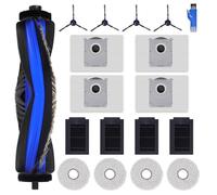 T50 Max Accessori di Ricambio Compatibili per ECOVACS DEEBOT T50 Max Pro Omni Robot Aspirapolvere, 1 Spazzola Principale, 4 Filtri, 4 Spazzole Laterali, 4 Panni Mop, 4 Sacchetti Antibatterici