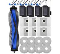 T50 PRO Omni Gen3 Ricambi per Ecovacs Deebot T30C Omni Gen2/T50 Omni Gen3/T30C Omni,27 pezzi Accessori:1 Spazzola Principale,6 Spazzole Laterali,6 Sacchetti per la Polvere,4 Filtri HAPE, 8 Tamponi