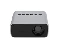 T500 1920X1080P Mini proiettore LED Smart HD portatile da 80 lumen (bianco) Senza telecomando e adattatore compatibili: senza telecomando compatibile