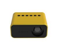 T500 Mini proiettore LED Smart HD portatile da 80 lumen con risoluzione 1920x1080p (senza telecomando e adattatore compatibili) (giallo): senza telec