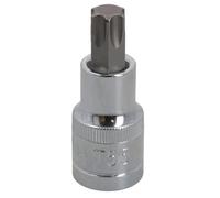 T55 x 55mm 1/2" Torx Stella Socket Maschio T-Star Cr-V in acciaio AU638