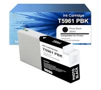 T5961 Cartuccia d'inchiostro Nero Fotografico per Cartucce d'inchiostro Epson T5961 C13T596100 Photo Black Sostituzione per Epson Stylus Pro 7700 7890 7900 9700 9890 9900 (1 x Nero Foto)