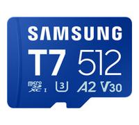 Samsung Scheda di memoria microSD T7, 512 GB, scheda di memoria per smartphone, tablet e console palmare, fino a 170 MB/s di lettura, MB-MB512T/WW