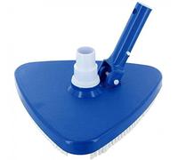 T71 Spazzola Aspirafango Aspiratore Triangolare con Paracolpi Girevoli per Pulizia Fondo Piscina, Blu, Plastica, Floating and Telescopic Pole, Pulitore Piscina, Aspiratore