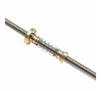 T8 Vite trapezoidale 8mm Passo 2mm Dado a molla da 10mm Stampante 3 D Asse Z Dimensioni multiple(600mm)
