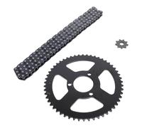 T8F Set pignone e catena anteriore e posteriore in acciaio 9T 10 MM anteriore 54T 35 mm pignoni posteriori 120 giunti di trasmissione Kit catena per moto