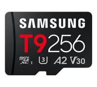 Samsung Scheda di memoria microSD T9, 256 GB, scheda di memoria per uso professionale in droni, fotocamere d'azione e fotocamere a 360°, fino a 200 MB/s in lettura e 130 MB/s in scrittura, MB-MH256T