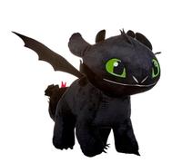 TA&MA Dragon Trainer - Nero Drago Notturno Ispirato a Sdentato - Peluche & Stofftier - Vari Modelli & Dimensioni - Morbido Plüschtier per Bambini & Fan (Zampe 25 cm)