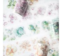 Ta Merry Scrapbook Set di 3 rotoli Bubble Themed Washi Tape PET Scrapbooking Persone Stickers per scrapbook fai da te Bullet Journal,Calendario,Taccuino Fotografico,Diario,Notebook (Bubble 2)