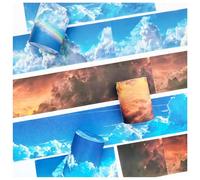 Ta Merry Scrapbook Stickers Set di 3 rolls Washi Tape Scrapbooking Accessori PET Sky Themed Aesthetic Sticker for Decorative for Bullet Journaling Accessori,Notebook (Sky 2)