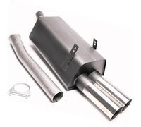 TA TECHNIX Scarico Sportivo 2x76mm Affilato Per BMW E36 320i 323i
