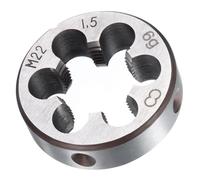 TA-VIGOR 1 fustella M22 x 1,5 metrica, regolabile, in lega di acciaio, per utensili con mano destra, per lavorare, correggere o pulire filettature esterne (metallo, plastica)
