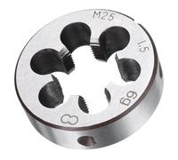 TA-VIGOR 1 fustella M25 x 1,5 metrica, regolabile, in lega di acciaio, per utensili con mano destra, per lavorare, correggere o pulire filettature esterne (metallo, plastica)