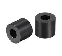 TA-VIGOR 100 rondelle distanziali rotonde in ABS, diametro esterno 3,2 mm, lunghezza 7 mm, lunghezza 5 mm, colore nero, non filettati, distanziatori isolanti per viti elettriche, interruttori e prese