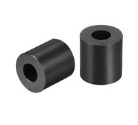 TA-VIGOR 100 rondelle distanziali rotonde in ABS, diametro esterno 3,2 mm, lunghezza 7 mm, lunghezza 6 mm, colore nero, non filettati, distanziatori isolanti per viti elettriche, interruttori e prese