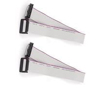 TA-VIGOR 2 cavi a nastro piatti FC16P IDC a 16 pin, 30 cm, 28 AWG, connettore femmina, 300 V, per desktop, laptop e hard disk esterni
