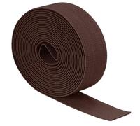 TA-VIGOR Fascia elastica in twill largo 38 mm, 3,8 cm e 4 m, in tessuto a doppio lato, bobina elastica piatta in poliestere, pesante, per cucito, artigianato, cintura, colore: rosso marrone