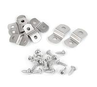 TA-VIGOR Staffe in metallo a forma di Z per cornici, con viti, 30 x 13 x 6 mm, set da 10