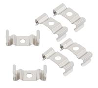TA-VIGOR T4 Clip di fissaggio per tubo luminoso LED, tubo fluorescente LED, in acciaio inox, confezione da 6