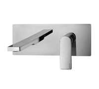 TA105CR Miscelatore incasso lavabo con piastra in acciaio inox TANGO PAFFONI