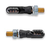 Frecce moto taac fr01 3 led fume-nere (m8 - lunghezza 39mm - h 12mm) (coppia) qu