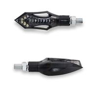Frecce moto taac fr12 14 led fume-nere con funzione luce di posizione anteriore