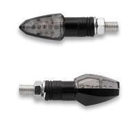 Frecce moto TAAC FR17 a 9 LED fumé-nero (M8 - lunghezza 54mm - altezza 20mm) (c