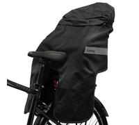 TAAC Opossum termoguscio Compatibile con seggiolini Posteriori da Bicicletta. Copertina Termica Bimbi dai 68 ai 104cm e dai 9 ai 22kg. Guscio Termico Universale. Antivento ed Impermeabile. Nero