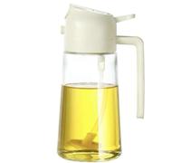 Taasmoog Bottiglia di olio multifunzione 2 in 1, versatore e spruzzatore, spruzzatore per olio da cucina, spray per olio da cucina, dispenser per aceto e insalata