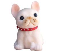 Taba Giocattolo da spremere per cani Giocattoli da spremere 8, 1 x 9, 1 cm Simpatico cartone animato a forma di cane Fidget antistress per adulti Beige