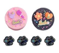 Taba Squishy, Fufu Squishy, 2 pezzi, giocattolo per alleviare lo stress e l'ansia e 4 mini zampe di gatto, giocattolo sensoriale, per alleviare lo stress e l'ansia