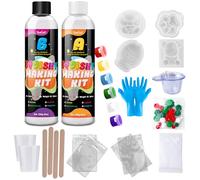 Taba Squishy Kit 500g Silicone Liquido Trasparente, Squishy Maker Rapporto AB 1:1 Rapida Polimerizzazione, Ultra Morbido, per Taba Squishy Zampa di Gatto, Regalo Antistress DIY per Principianti