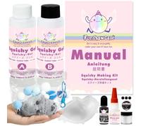 Taba Squishy Kit Seal Silicone Mold 4 '' + Gel Liquido + Floccaggio Cute Animal Maker Set