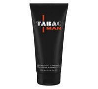 Tabac Man Gel doccia e shampoo, 200 ml, rinfrescante e tonificante, cura 2 in 1, bianco