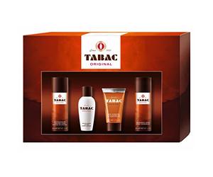 Tabac Original | Quattro Set - Originale dal 1959 - delicato sulla pelle - con il profumo dell'originale - sensazione di freschezza notevolmente curata | 50 ml dopo shave lozione, gel doccia